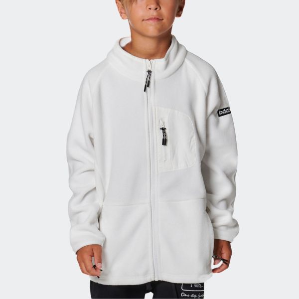 Body Action Boy's Full-Zip Polar Jacket 074505-01-WhiteOff