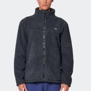 Body Action Bonded Sherpa Fleece Zip-Through Men's Jacket